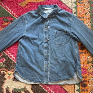 Uniqlo Denim Button Down Jacket